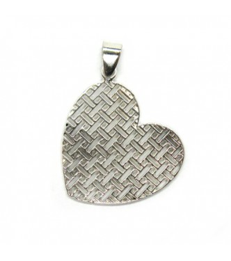 PE001474 Sterling Silver Pendant Filigree Heart Genuine Solid Hallmarked 925 Empress